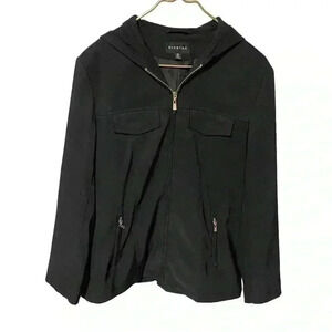 Braetan Black Jacket Size Medium With Hood